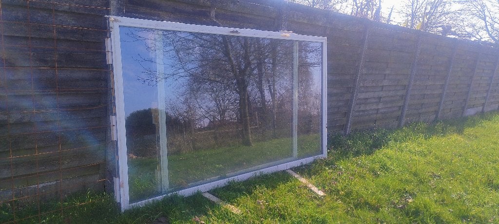 Vaste grote Raam, Doe-het-zelf en Bouw, Glas en Ramen, Ophalen, Gevelraam of Ruit, Gebruikt, 120 tot 160 cm