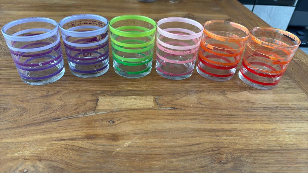 6 waterglazen (doos 5), Ophalen, Zo goed als nieuw