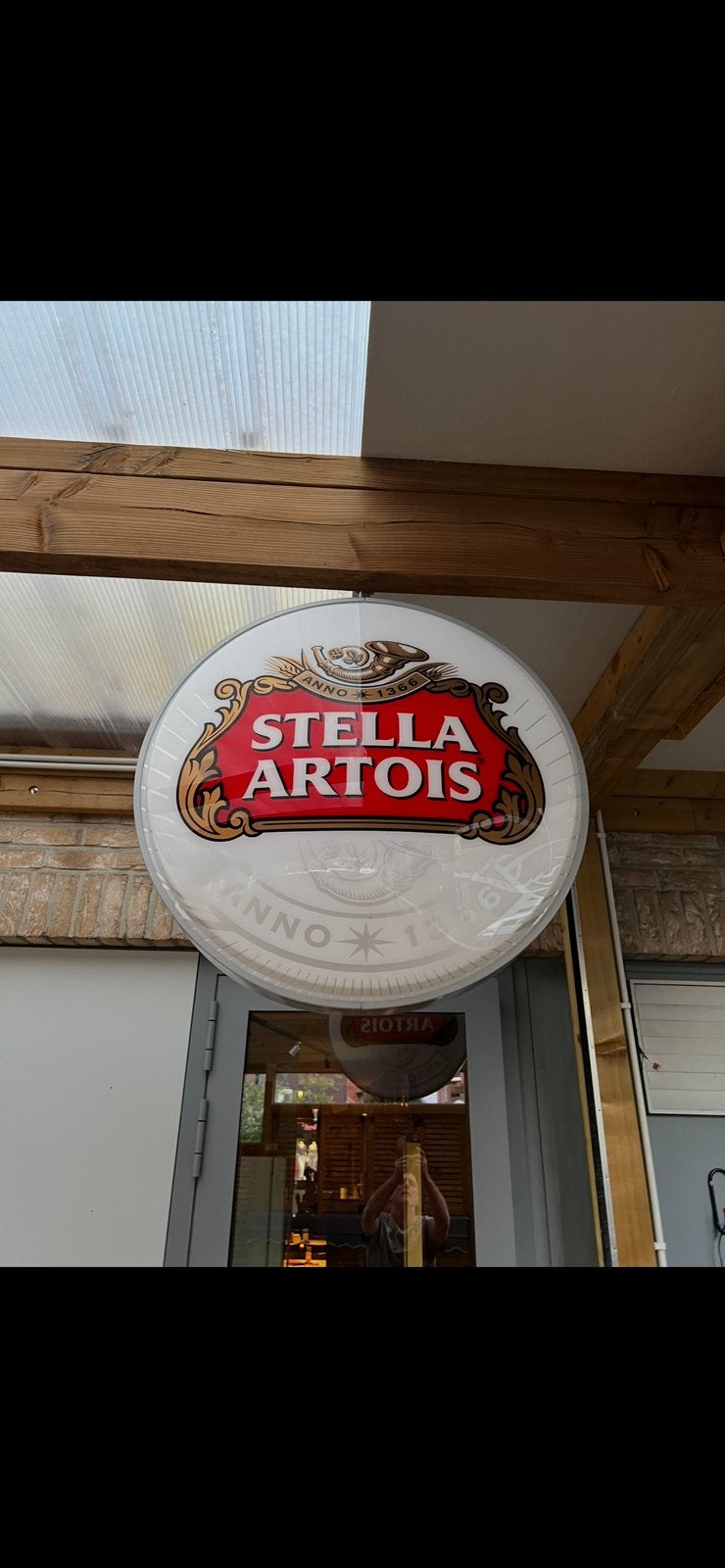 Stella artois lichtbol, Verzamelen, Ophalen, Zo goed als nieuw, Reclamebord