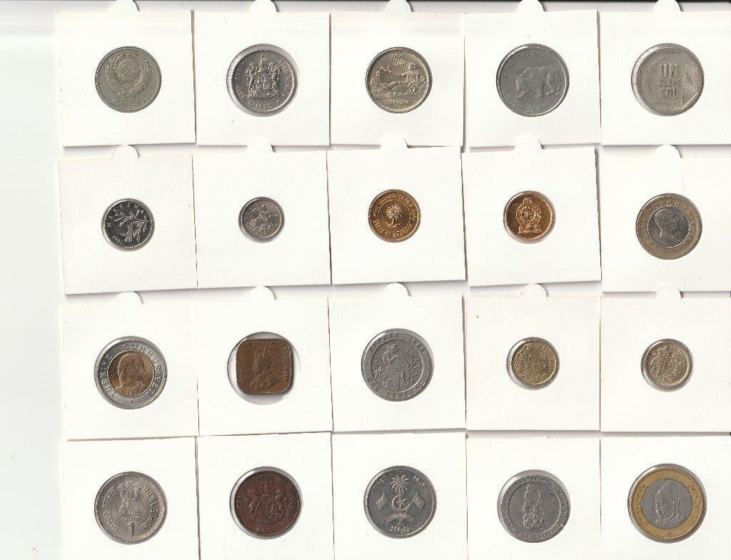 20 VERSCHILLENDE MUNTEN VAN DEWERELD, Timbres & Monnaies, Monnaies | Océanie, Enlèvement ou Envoi