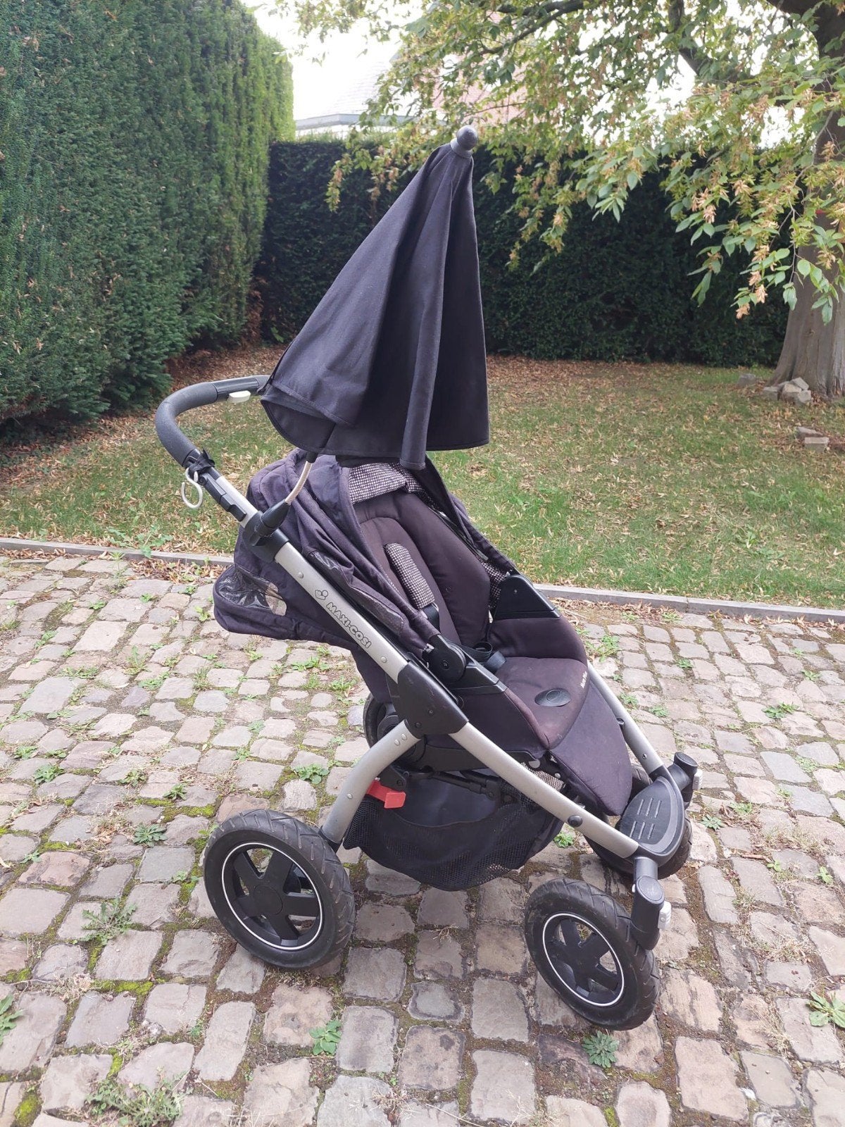 Maxi cosi Mura plus 3 en 1 nacelle, siège auto et poussette, Enlèvement, Utilisé, Maxi-Cosi, Protection de pluie
