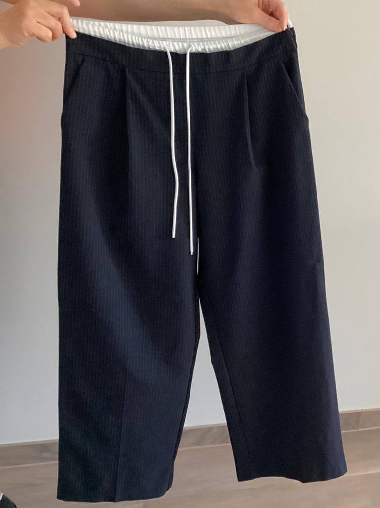 Losse broek dames blauw/wit maat S merk Zara, Enlèvement ou Envoi, Comme neuf, Taille 36 (S), Bleu