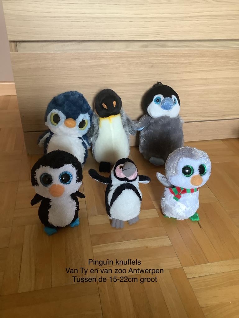 Pakket pinguin knuffels, prima staat, Pinguïn, Ophalen of Verzenden, Zo goed als nieuw, Wasbaar
