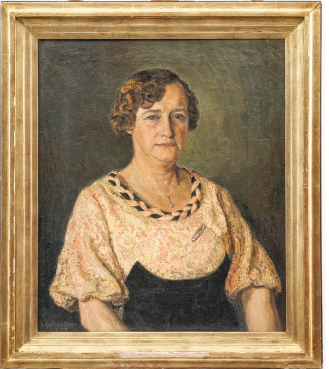 Leon De Smet origineel schilderij - ingelijst, Doek, Portret of Personen, Ophalen of Verzenden, Olieverf