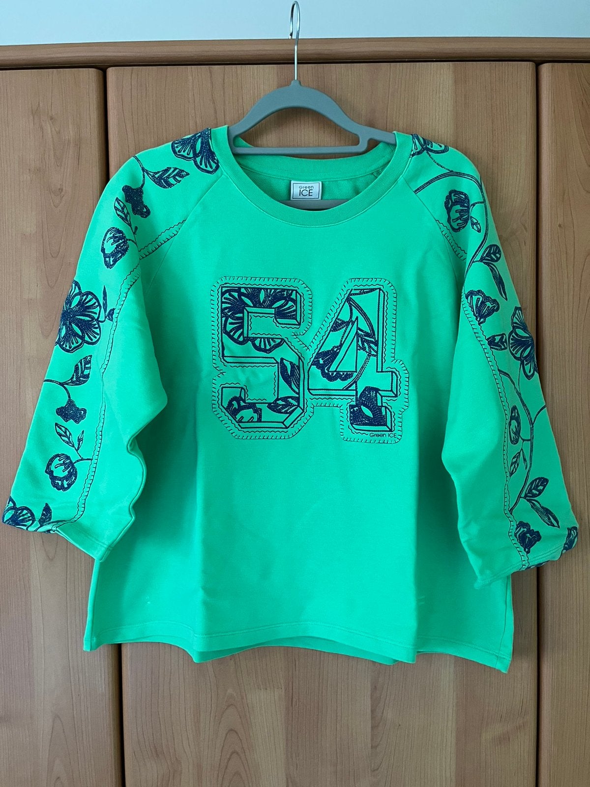 Sweater 3/4 mouw Green Ice maat L, Kleding | Dames, Truien en Vesten, Ophalen of Verzenden, Zo goed als nieuw, Maat 42/44 (L)