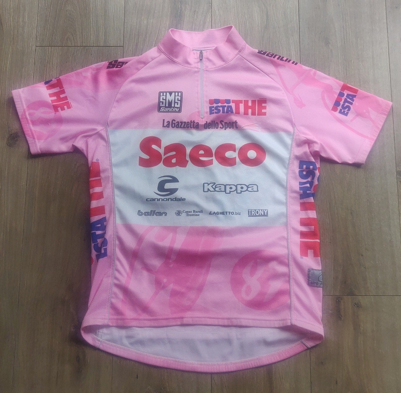 Wielershirt Roze Trui Giro d'Italia 2004, Ophalen of Verzenden, Zo goed als nieuw, Kleding