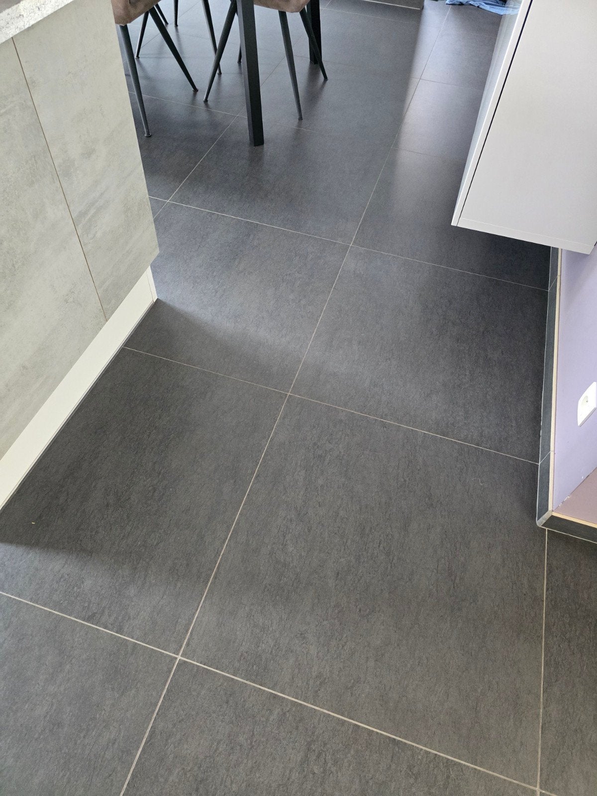 Carrelage 75/75 gris avec plaintes, Enlèvement, Gris