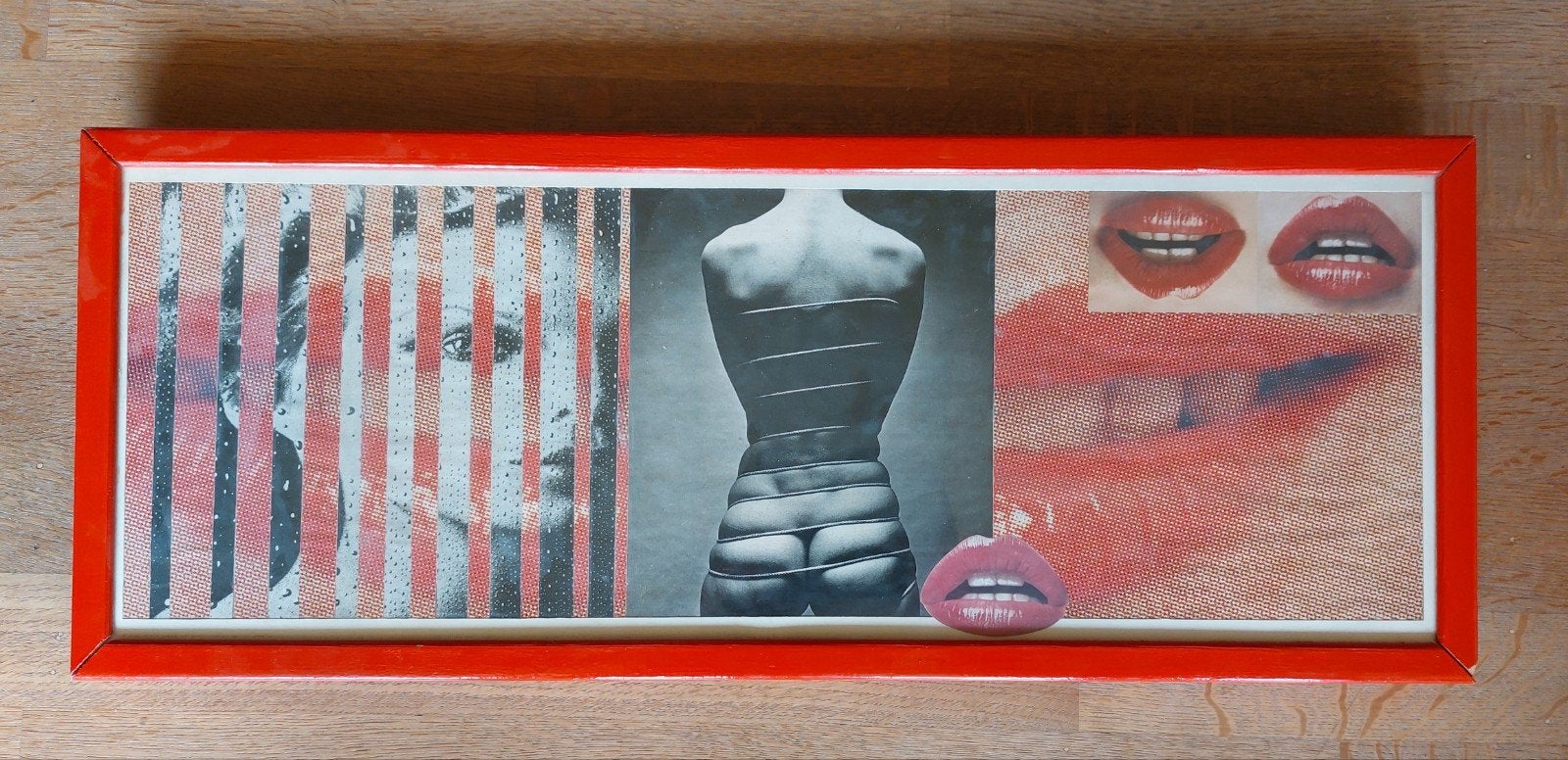 Collage lippen, Antiek en Kunst, Ophalen