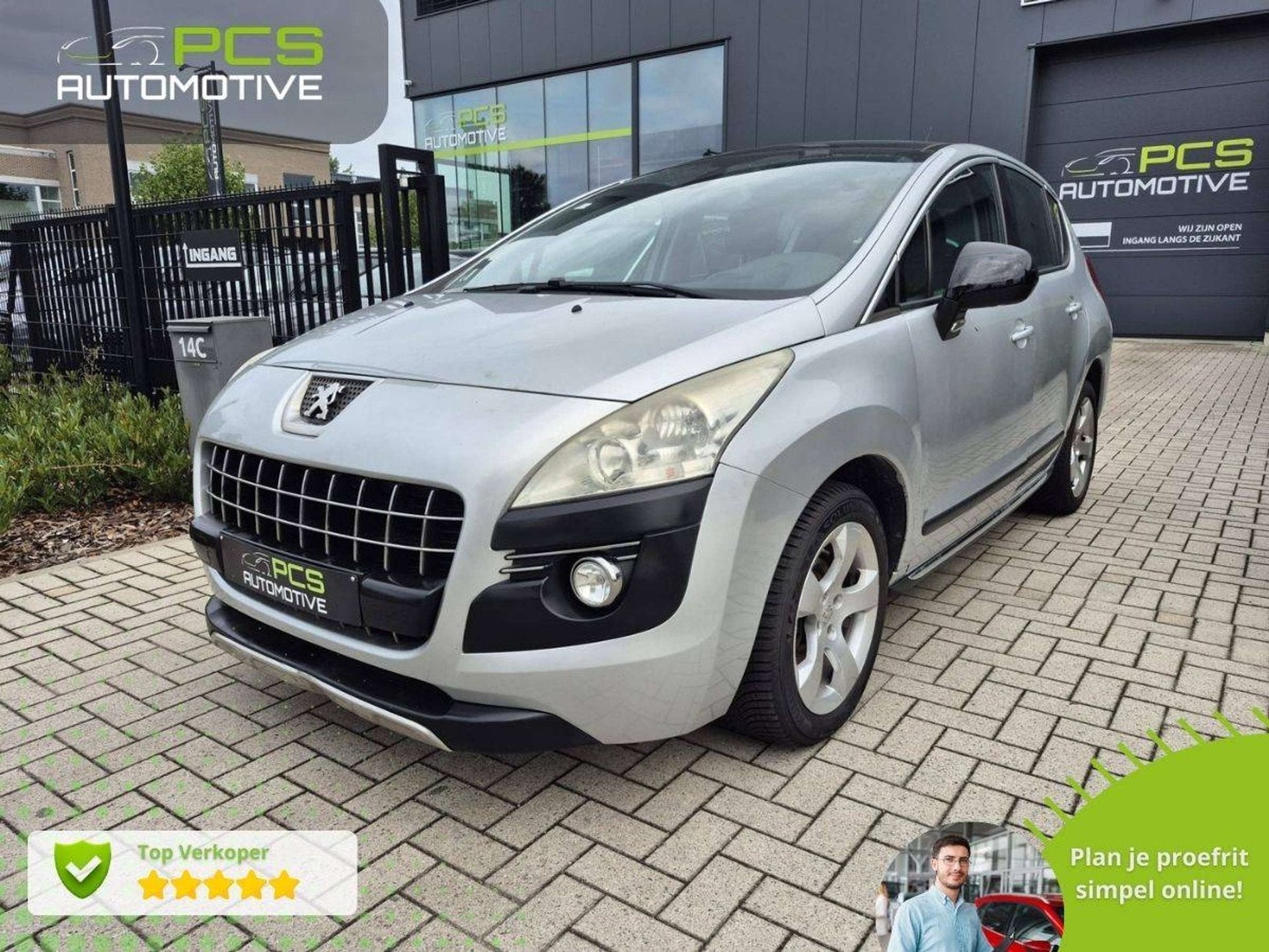 Peugeot 3008 1.6 HDi / Half Automaat / Panoramisch dak / UIT, Autos, Argent ou Gris, Achat, Entreprise, Capteur de stationnement
