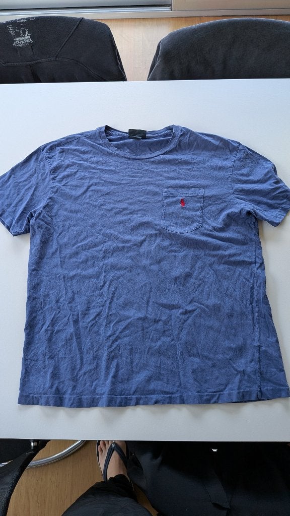 Ralph Lauren Pocket T-Shirt Blauw maat M, Kleding | Heren, Ophalen of Verzenden, Maat 48/50 (M), Blauw, Polo Ralph Lauren