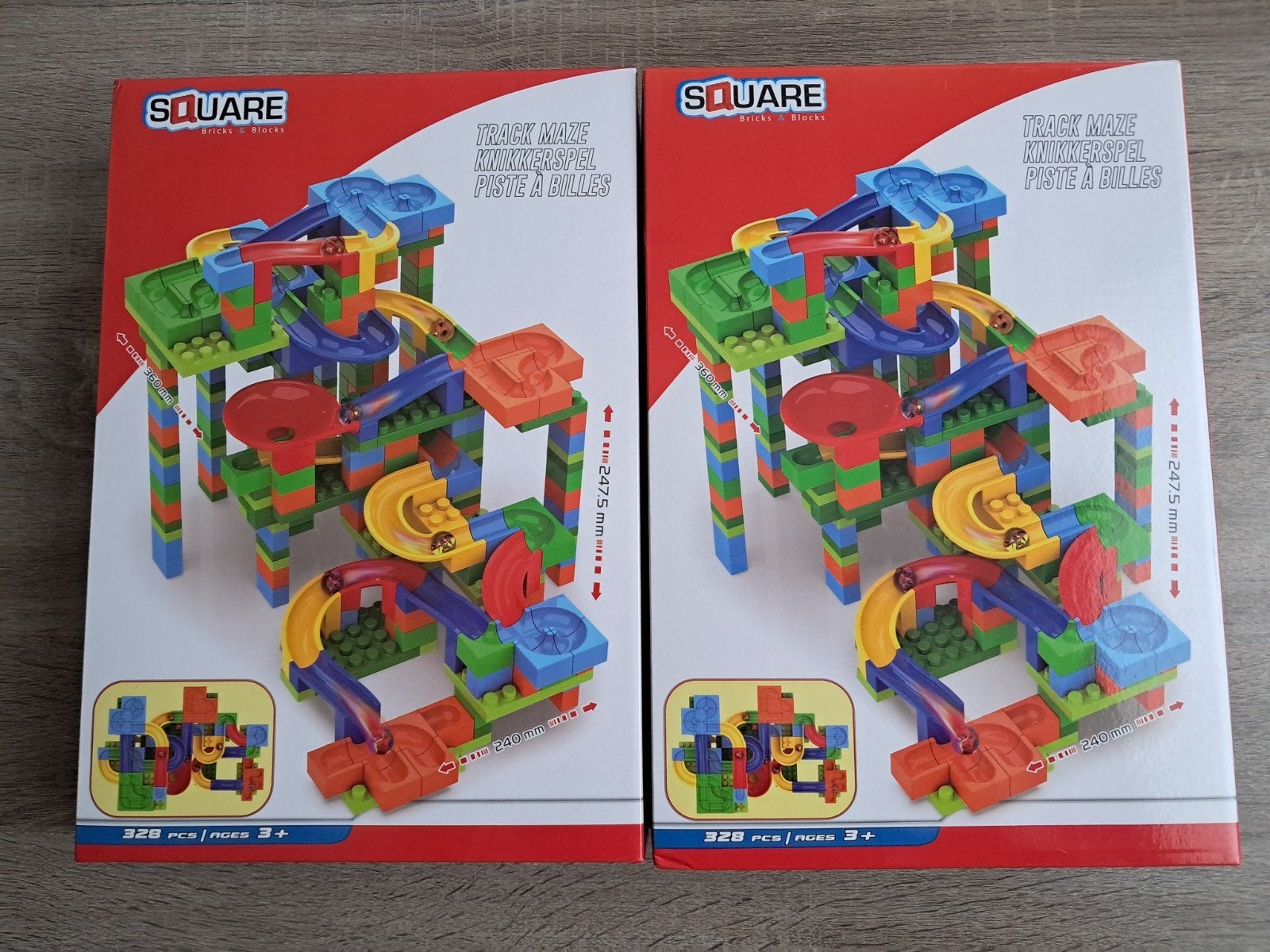 2x Square Knikkerbaan, Kinderen en Baby's, Ophalen of Verzenden, Zo goed als nieuw