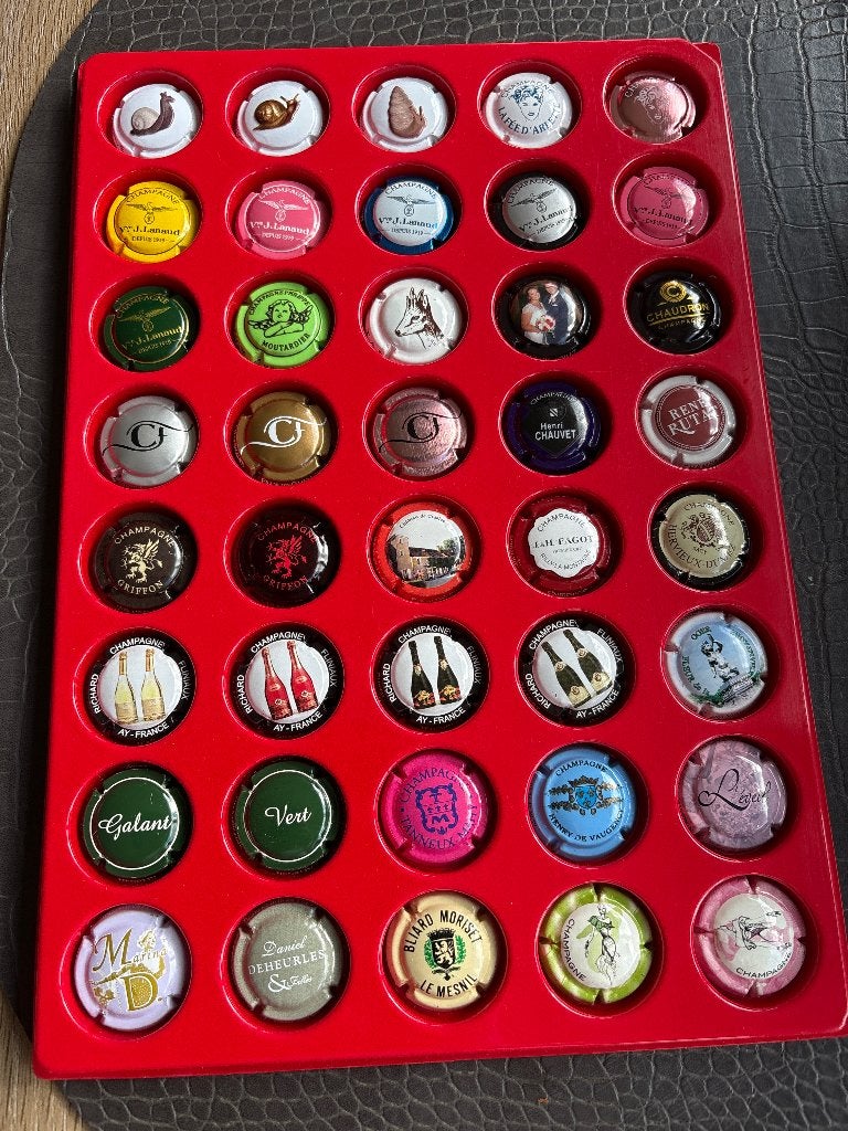 40 champagnecapsules – mooi gevarieerd lot A, Ophalen of Verzenden