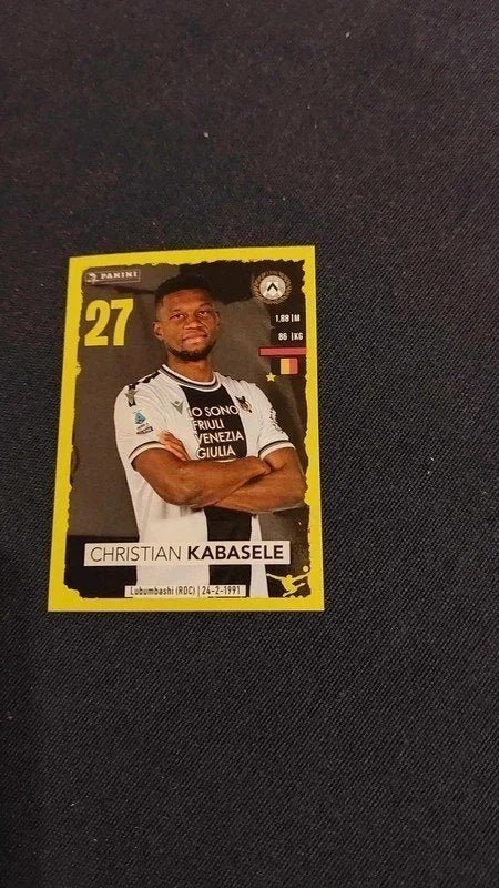 Panini / Sticker / Christian Kabasele / Udinese / 2023-2024, Verzamelen, Ophalen of Verzenden, Nieuw, Poster, Plaatje of Sticker