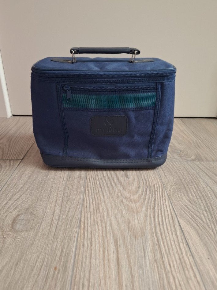 Vintage Koningsblauwe Toilettas van Mylène - 1997 - Nieuw, Handtassen en Accessoires, Ophalen of Verzenden, Nieuw, Blauw, Hardcase