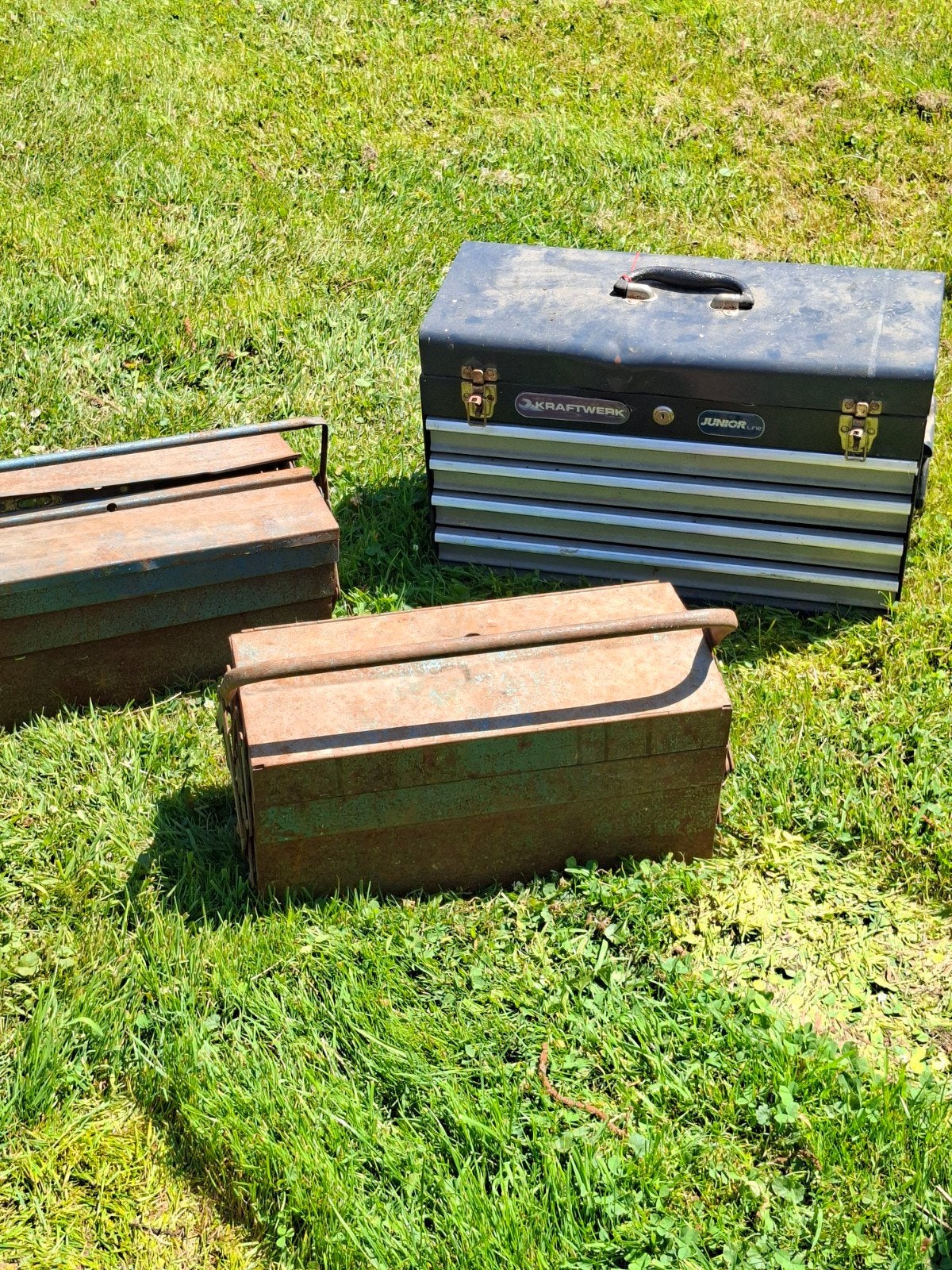 3 anciennes boîtes à outils, Bricolage & Construction, Enlèvement