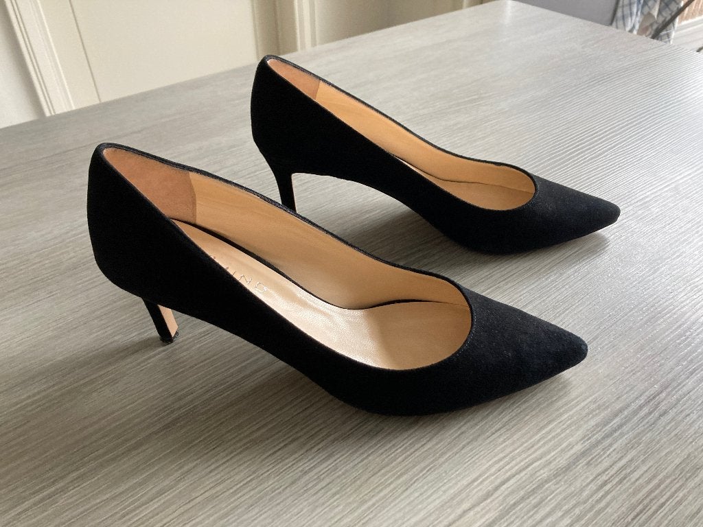 Prachtige zwarte pumps, maat 40. Daim. FRIDA. Perfecte st., Kleding | Dames, Schoenen, Pumps, Frida, Zwart, Nieuw