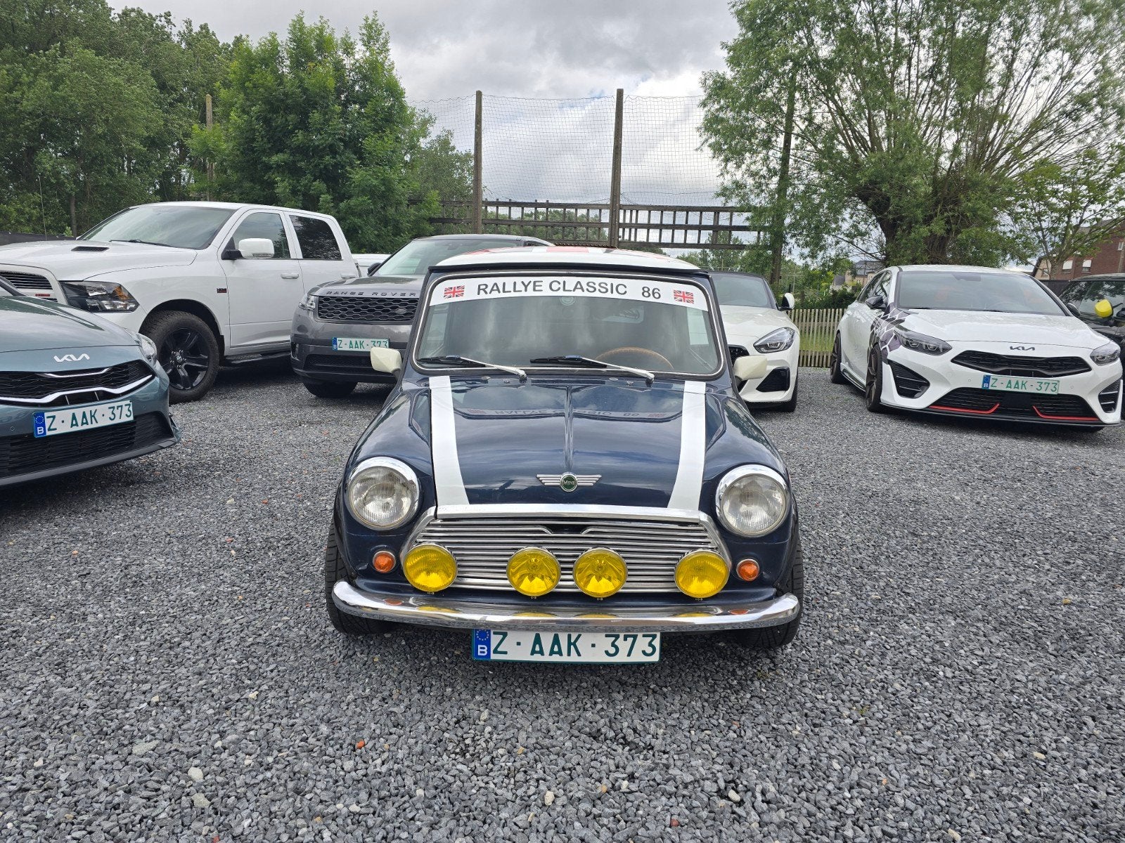 Mini austin 1000cc rally look 1986, Auto's, 4 zetels, Zwart, Blauw, Leder