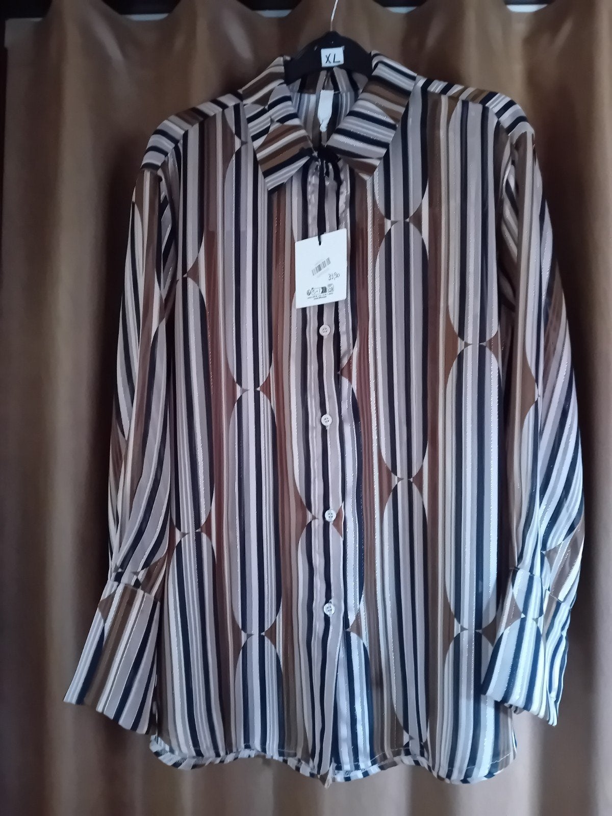 Feestelijke bloes in fijne stof 42 / 44 - XL ?, Ophalen, Nieuw, Maat 42/44 (L)