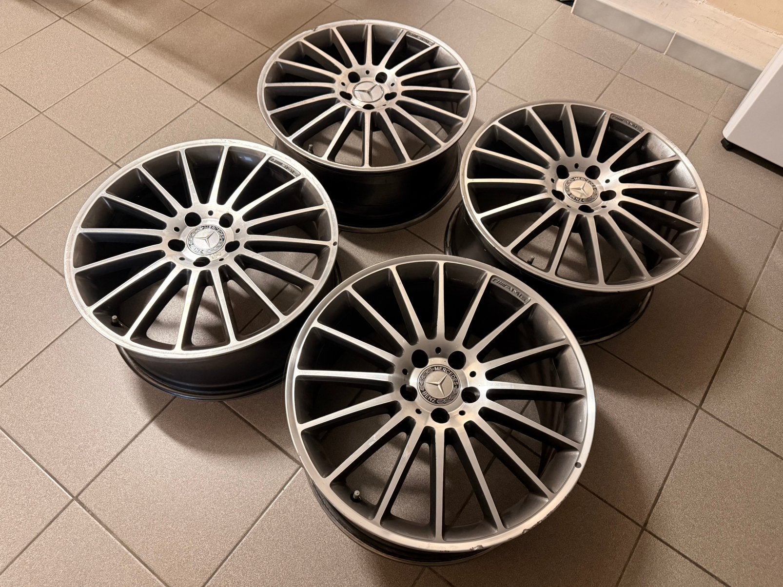 Mercedes-Benz C63 AMG Performance Pack Breedset Velgen 19”, Auto-onderdelen, Ophalen, 19 inch, Velg(en)