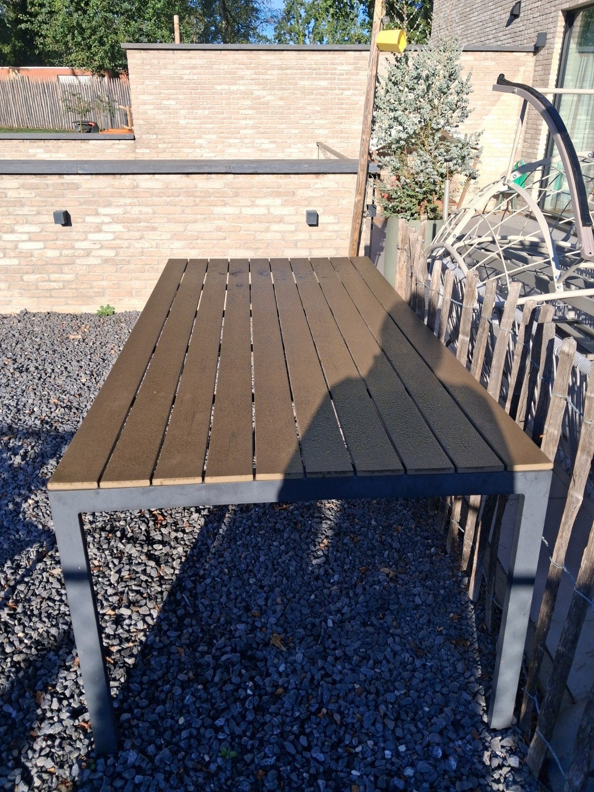 tafel voor buiten!, Table à dinner, Salons de jardin, Synthétique, Enlèvement