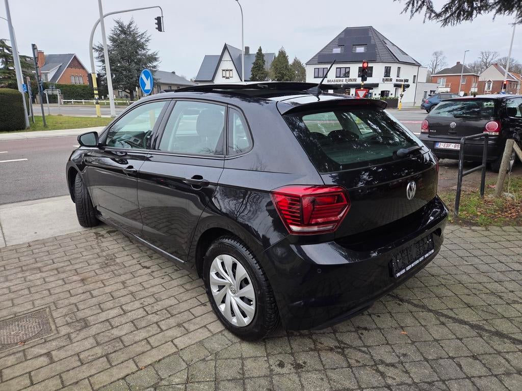Vw Polo 1.0i 2018 panodak cruise control carplay parksensor, Auto's, Voorwielaandrijving, Stof, Zwart, 5 deurs