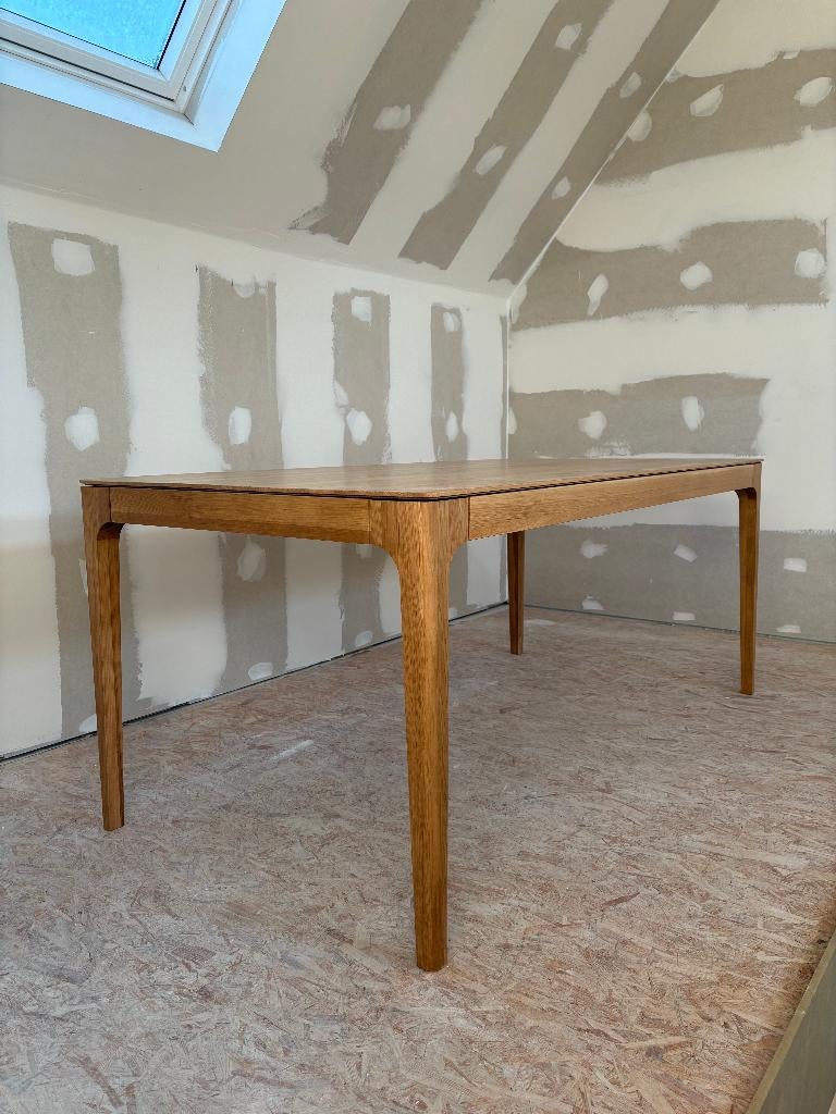 Sav & Økse eettafel | Massief eiken | 180x90 cm | Mat gelakt, Huis en Inrichting, Ophalen, Eikenhout, Scandinavisch, 50 tot 100 cm