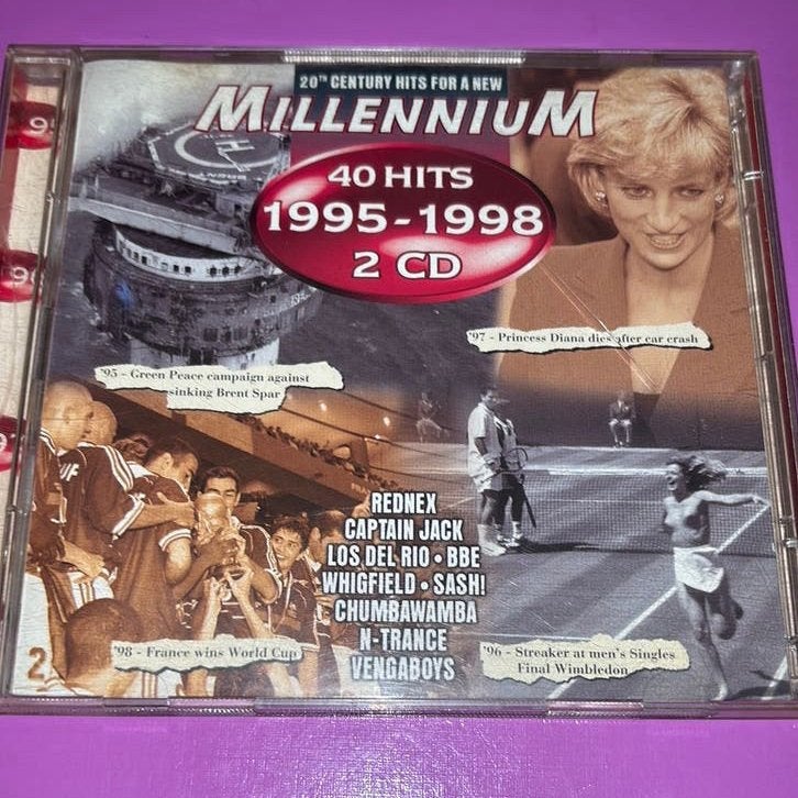ALS NIEUW DUBBELE CD MILLENNIUM/ 40 HITS 1995-1998, Ophalen of Verzenden, Zo goed als nieuw