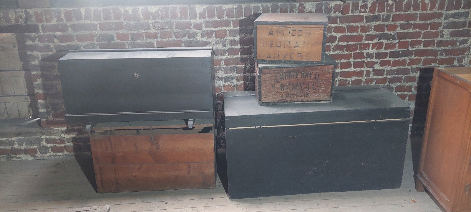 oude koffers/kisten, Huis en Inrichting, Ophalen, Gebruikt