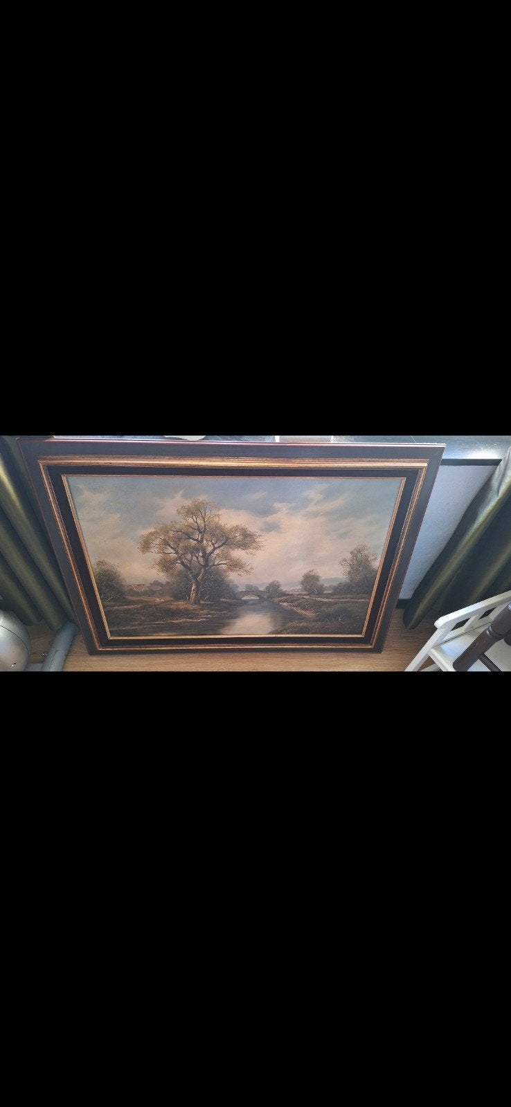 grande peinture hans durr, Antiquités & Art, Art | Peinture | Classique, Paysage, Enlèvement, Daté, Toile