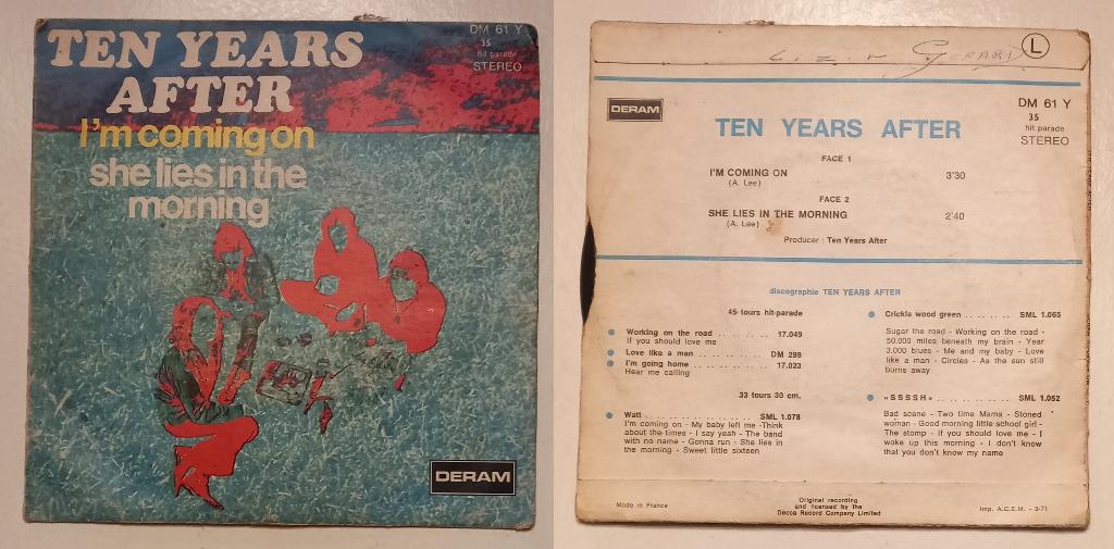 45-toerenplaat — Tien jaar later - Ik kom thuis, Cd's en Dvd's, Ophalen of Verzenden, Gebruikt