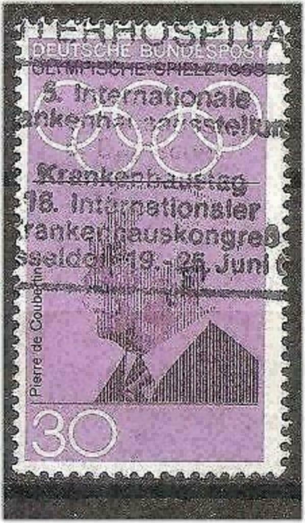 Allemagne Bundespost 1968 - Yvert 428 - Pierre de Coube (ST), Timbres & Monnaies, Timbres | Europe | Allemagne, Envoi, Affranchi