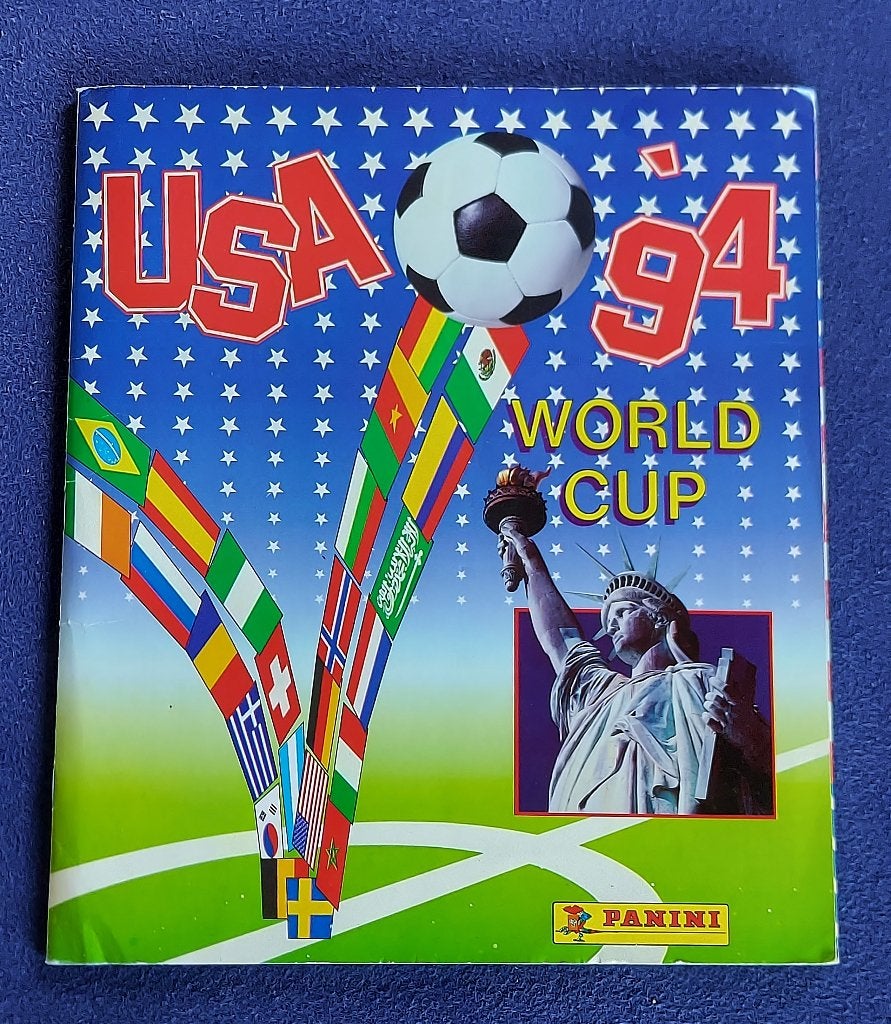 Panini sticker album voetbal 'WK USA 1994 ' -volledig-, Collections, Enlèvement ou Envoi, Comme neuf, Affiche, Image ou Autocollant