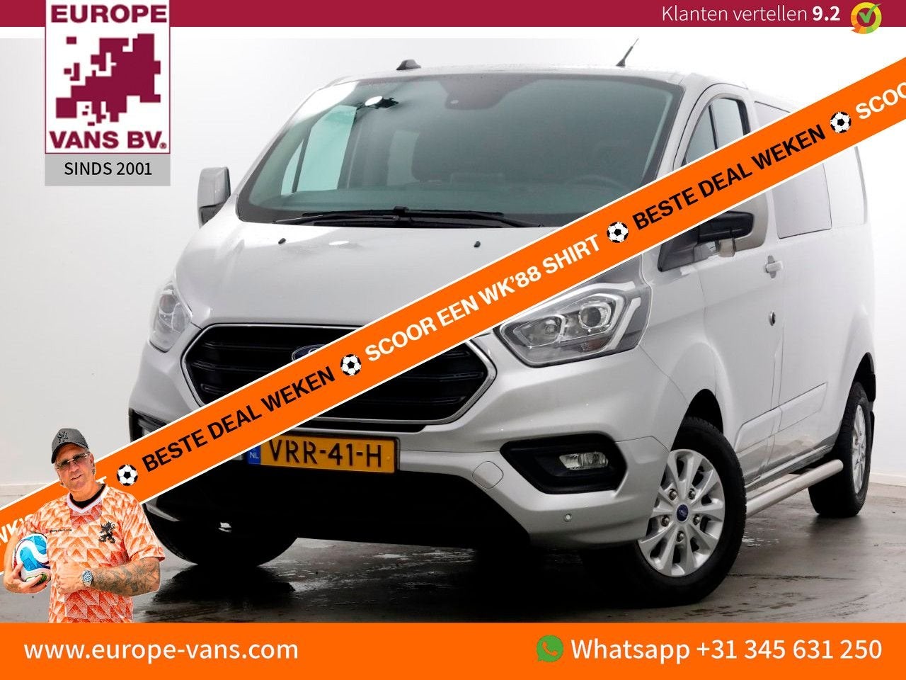 Ford Transit Custom 2.0 TDCI 130pk L2H1 Limited D.C. Airco/N, Autos, Argent ou Gris, Achat, Electronic Stability Program (ESP)