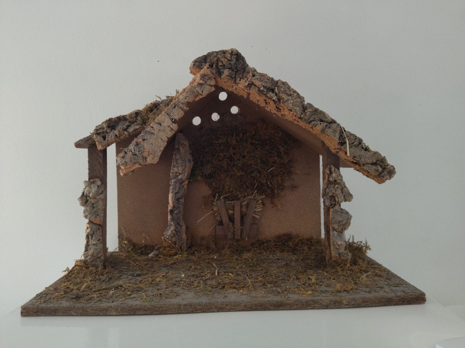 Grande Étable Crèche de Noël Vintage 50 cm – Made in Italy, Enlèvement ou Envoi