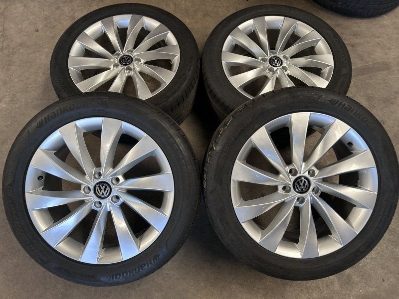 19 inch interlagos velgen + zomerbanden Volkswagen Tiguan, Neuf, Pneus et Jantes, 255 mm, Pneus été