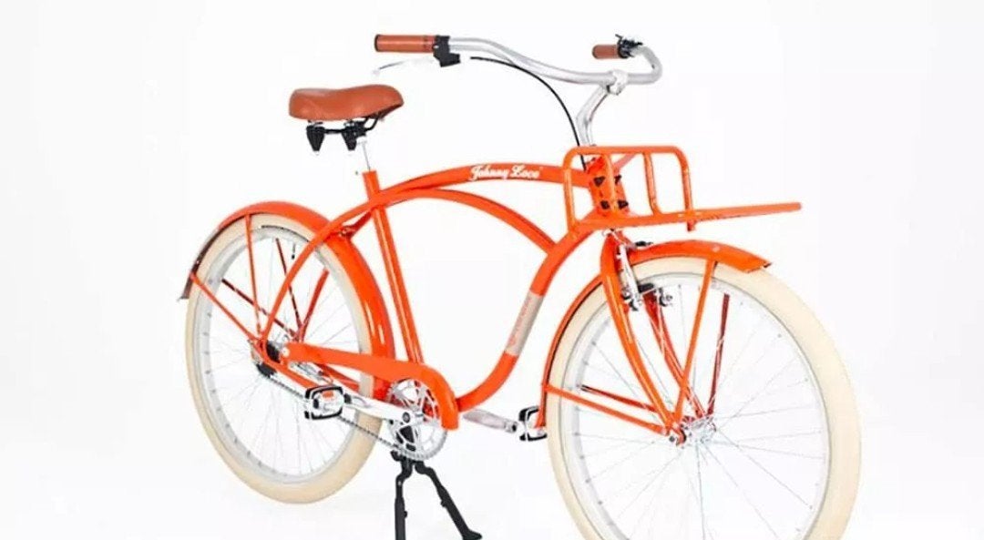 Johnny Loco Dockers oranje fiets, Ophalen