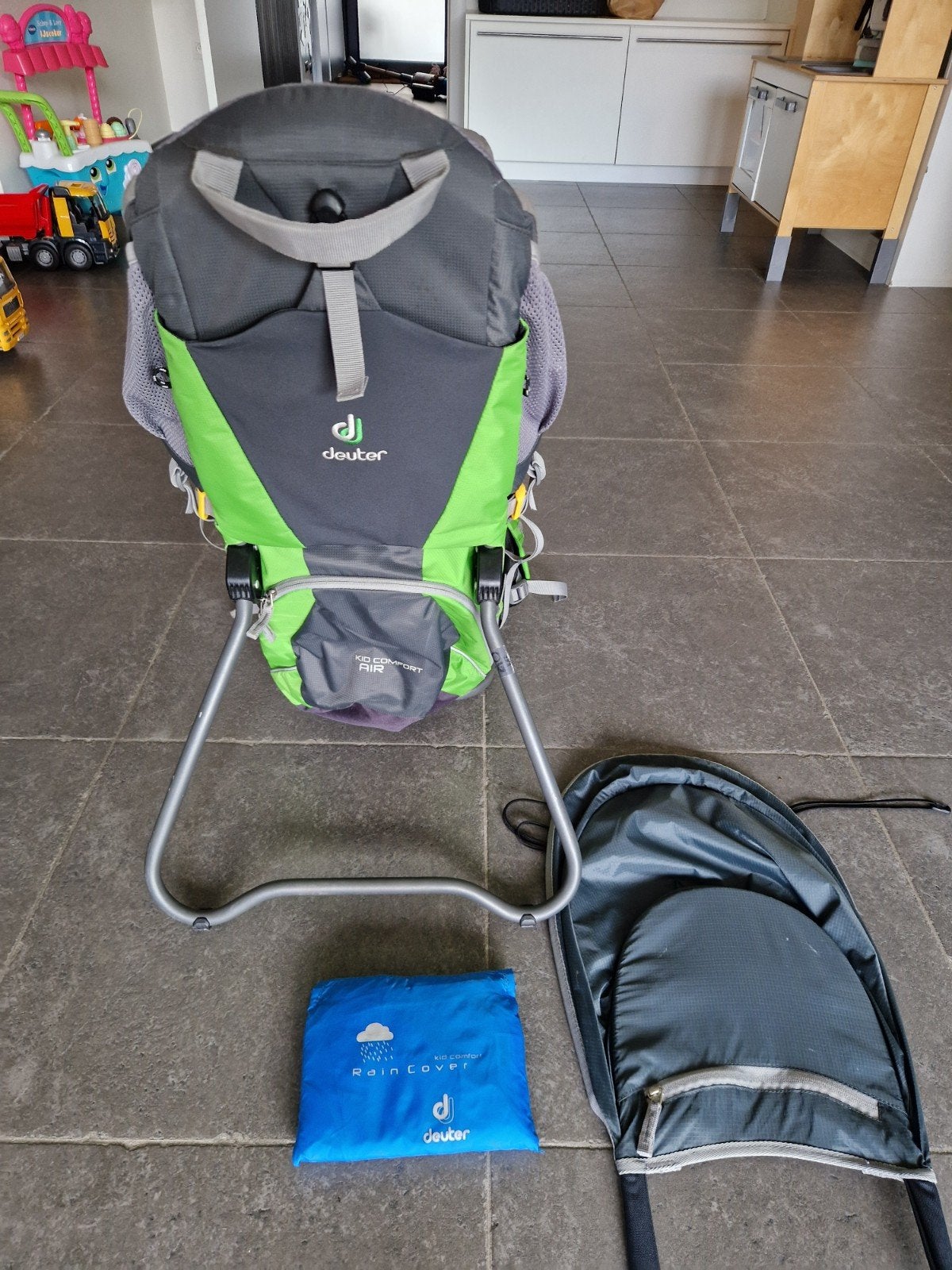 Rugdrager Deuter kid comfort air, Gebruikt, Overige typen, Rug, Ophalen