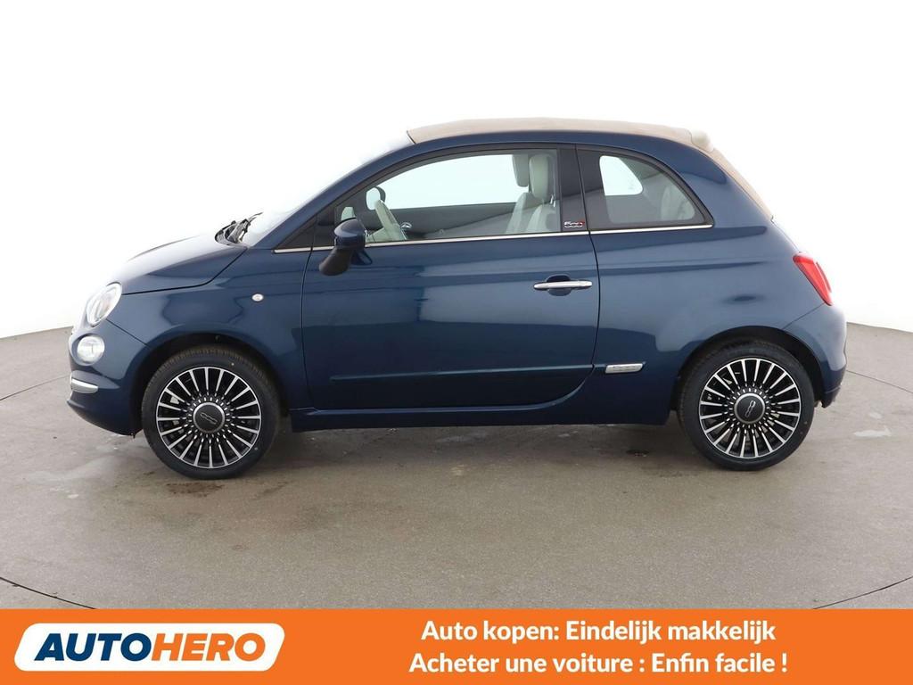 Fiat 500C 1.2 Lounge (bj 2018, automaat), 4 zetels, Gebruikt, 1242 cc, Cabriolet