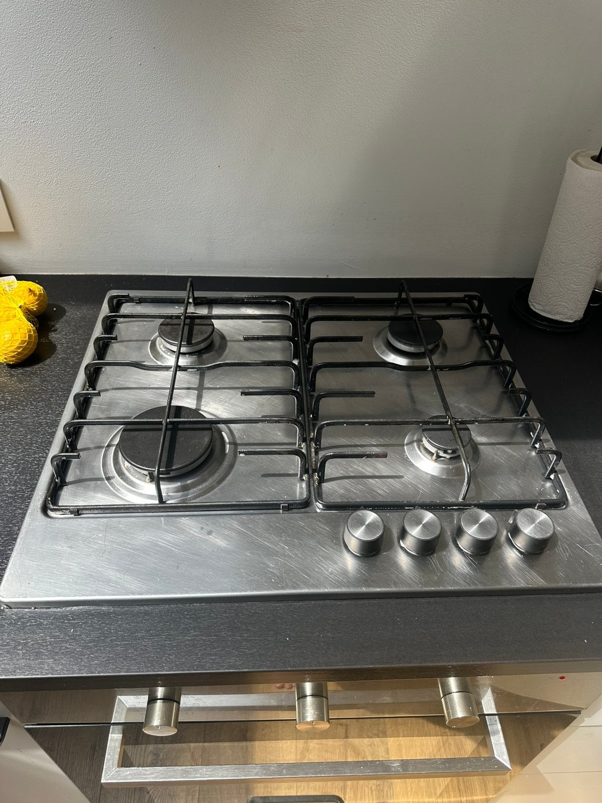 Gasplaat inbouw, Elektronische apparatuur, Kookplaten, Ophalen, Gebruikt, 4 kookzones, Inbouw