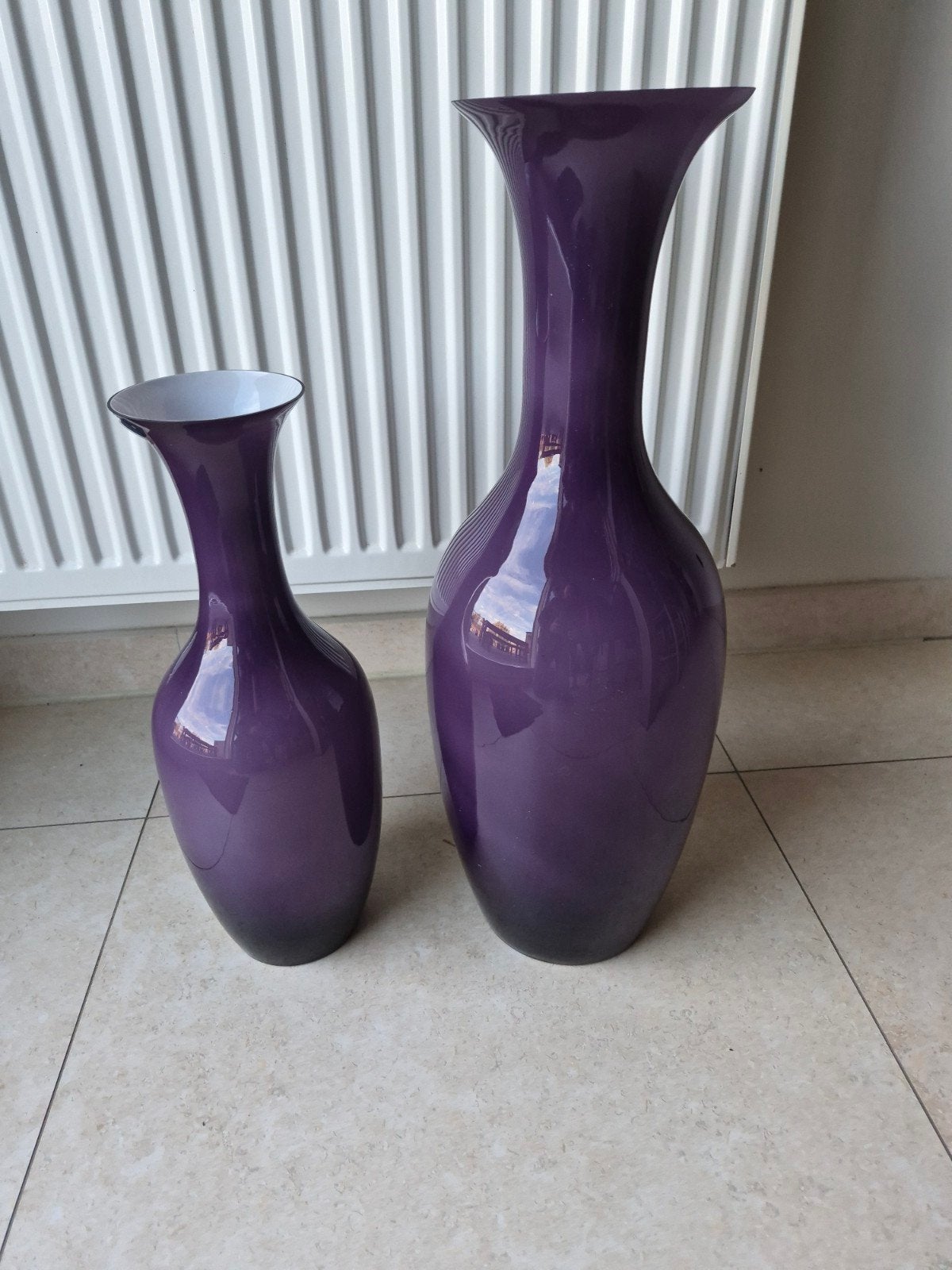Vases Leonardo, Maison & Meubles, Enlèvement, Comme neuf, Violet, Verre