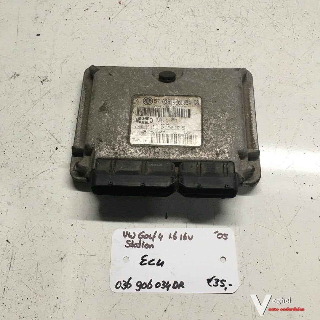 Vw Golf 4 Station 1.6 16v 2005 2500176  ECU   036 906 034 DR, Auto-onderdelen, Gebruikt, -, -, Ophalen of Verzenden
