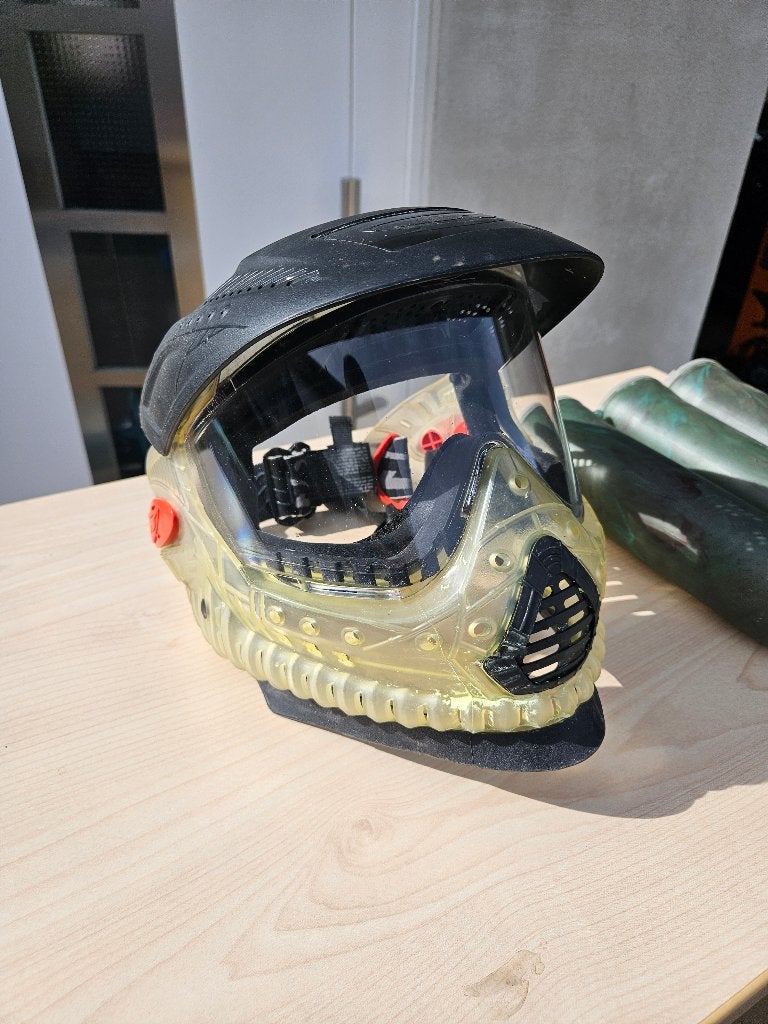 Masque et tube de recharge billes paint-ball, Enlèvement ou Envoi, Utilisé