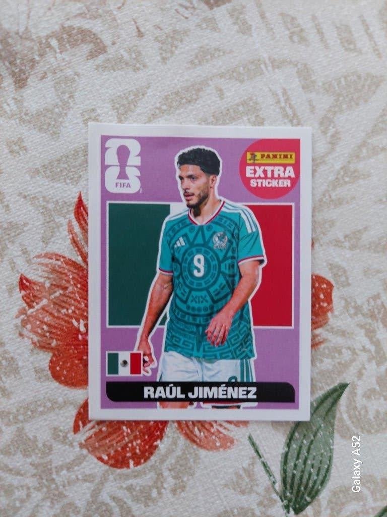 PANINI World Cup PURPLE RAÚL JIMÉNEZ EXTRA STICKER, Enlèvement ou Envoi, Comme neuf, Autocollant