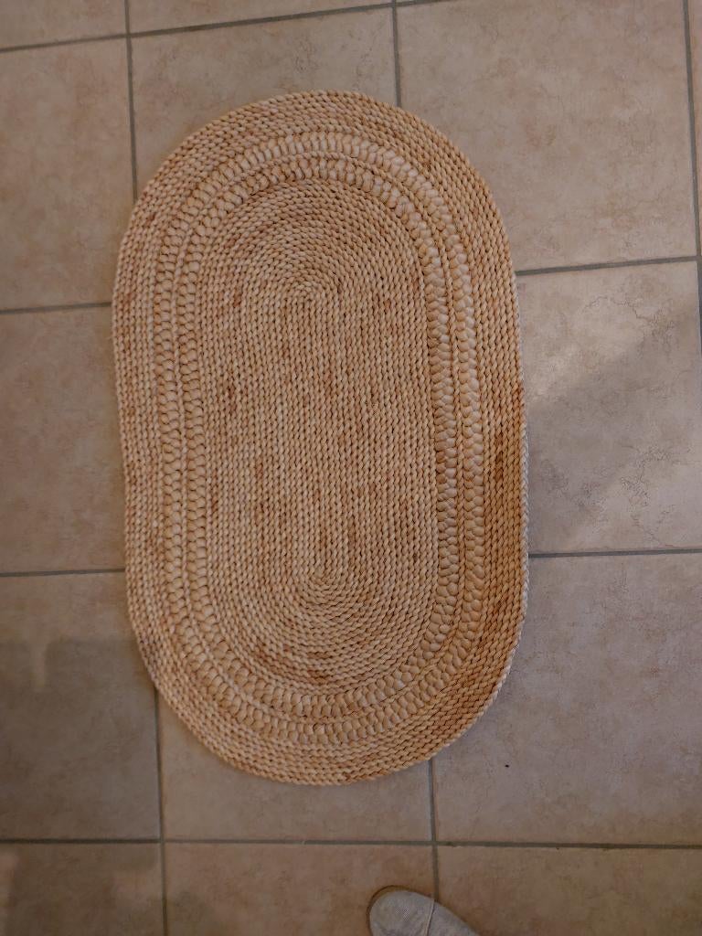 Rieten Mat, Ophalen, 50 tot 100 cm, Zo goed als nieuw, Ovaal