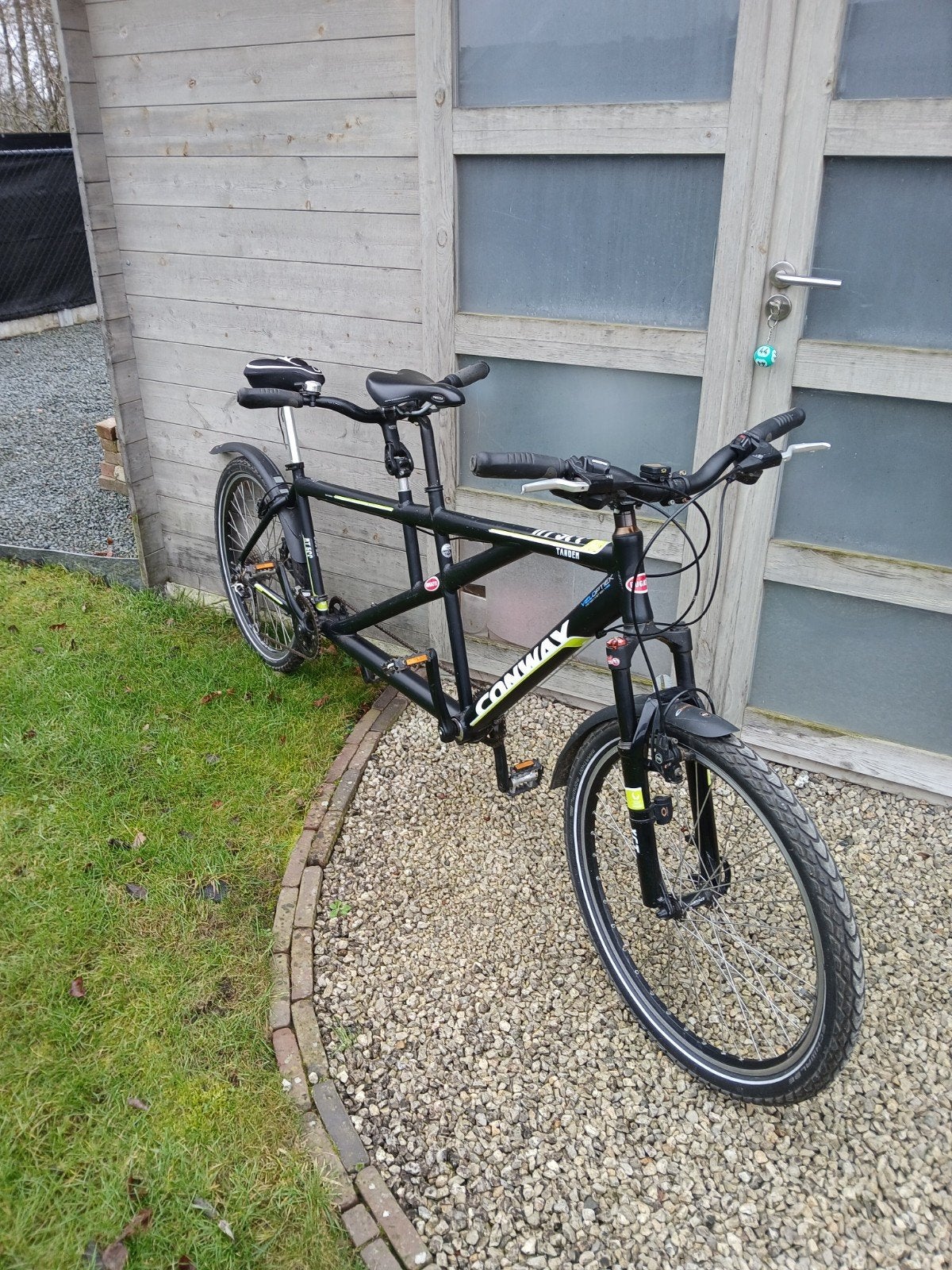 tandem, Ophalen, Gebruikt, Velgrem, V-brakes