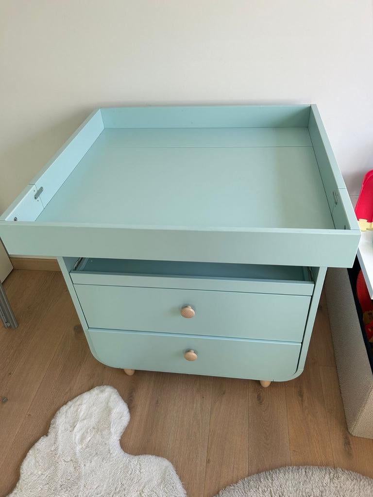 Babybed, verzorgtafel IKEA incl matras dons kussen en slopen, Kinderen en Baby's, Kinderkamer | Commodes en Kasten, Ophalen