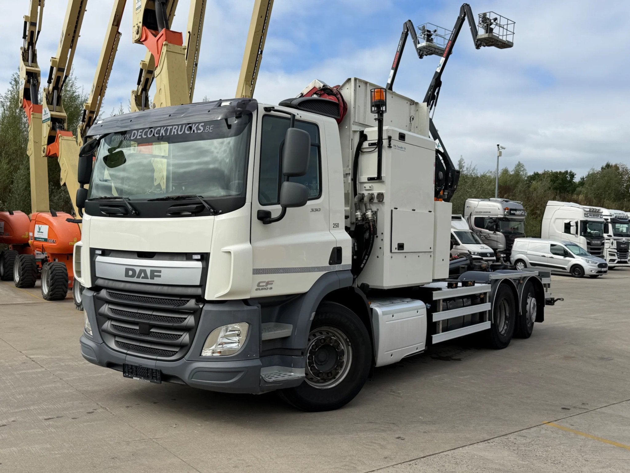 DAF CF 330 6x2 ZEILADER+KETTINGSYSTEEM, Autos, Achat, Euro 6, Entreprise, Autres carburants