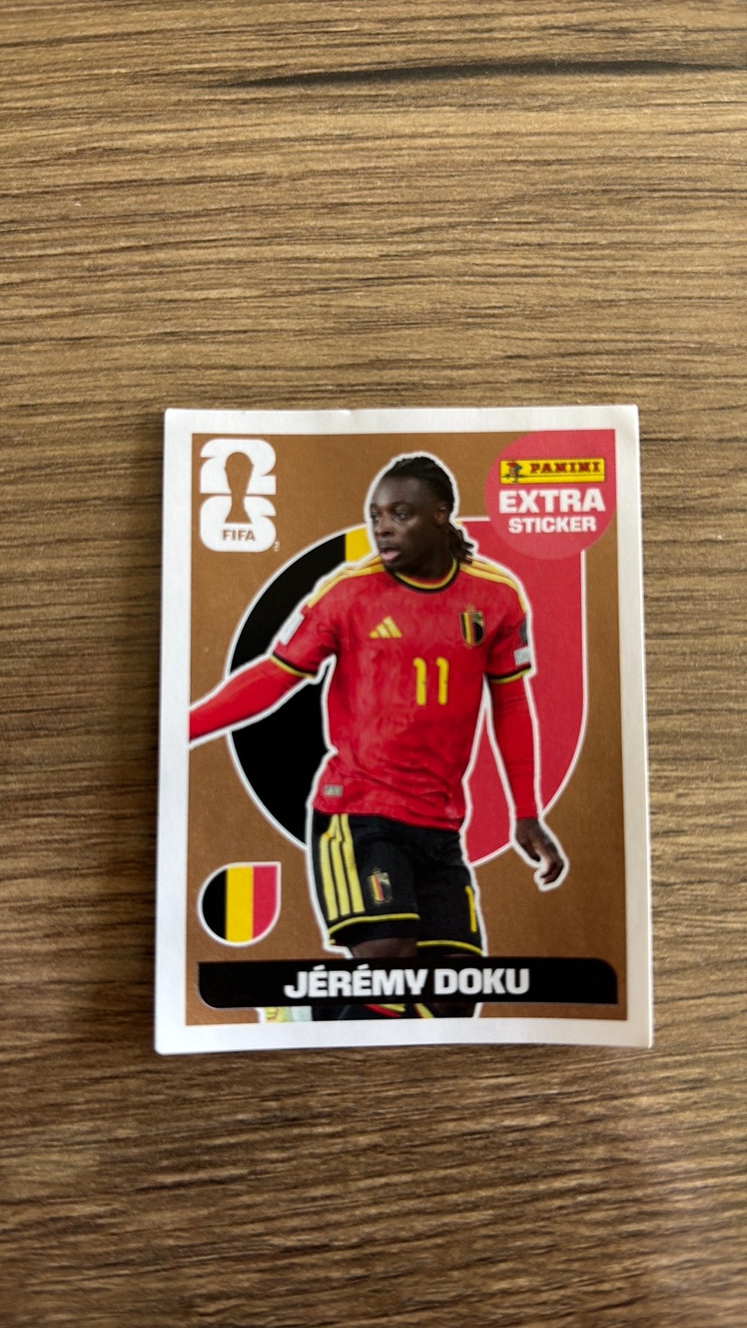 Panini sticker WK 2026 Jérémy Doku - brons, Ophalen, Nieuw