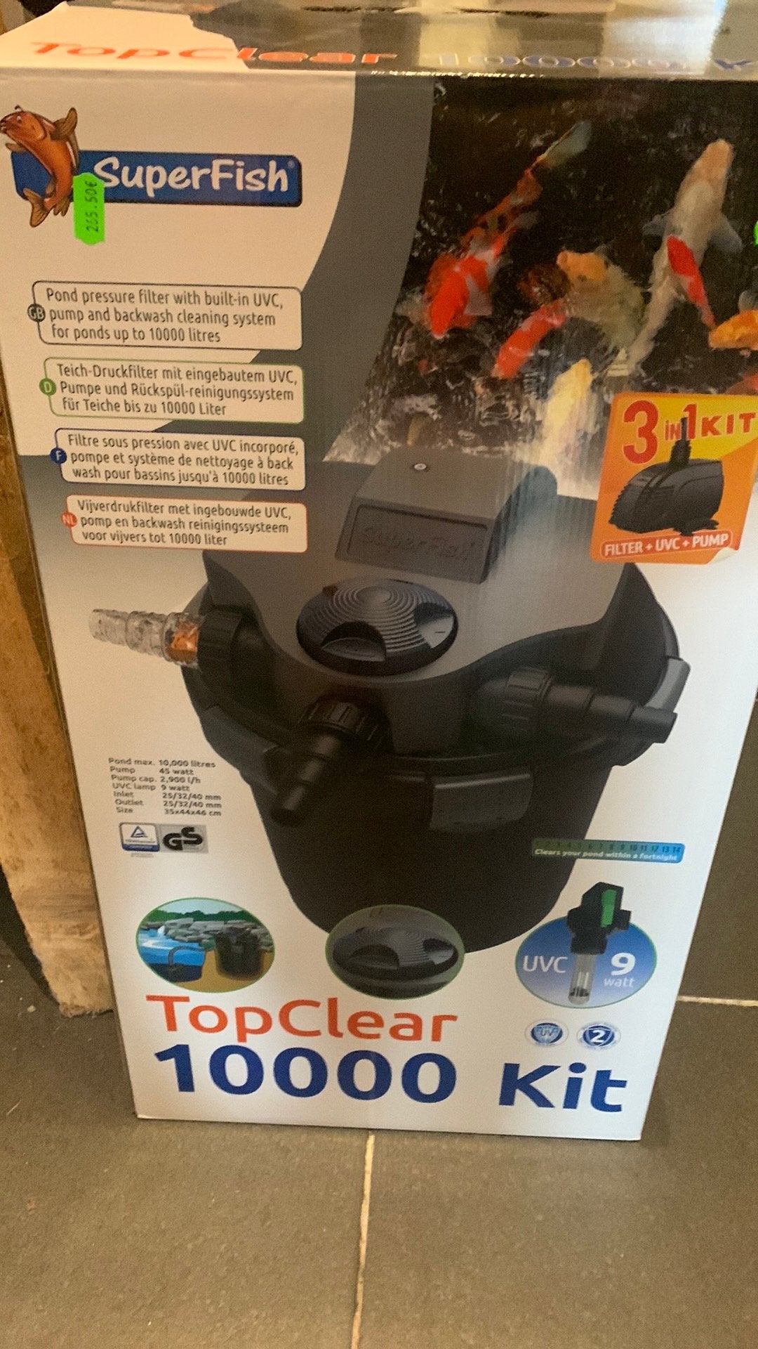 Kit filtre / pompe et uv, Enlèvement, Comme neuf, Filtre de bassin