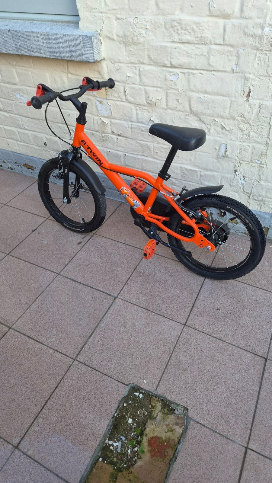 Btwin 500 Robot kinderfiets, Ophalen, Zijwieltjes, 16 tot 20 inch, Velgrem